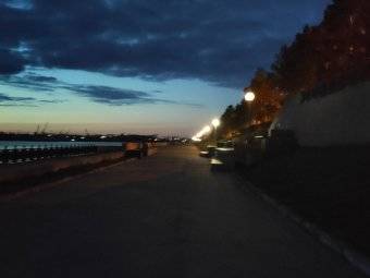 В Архангельске жалуются на отвратительное освещение городской набережной