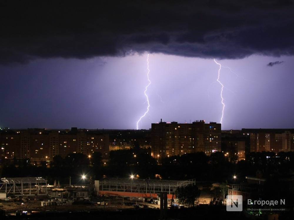 Грозы и ливни ожидаются в Нижегородской области 3 августа