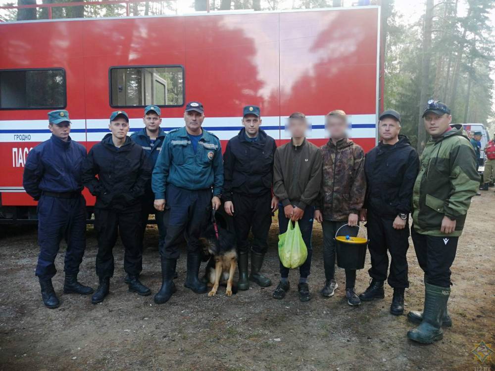В Свислочском районе заблудились трое подростков. Выйти из леса им помогли спасатели