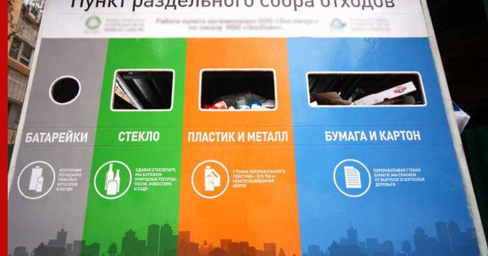 Регионы России получат миллиард рублей на поддержку раздельного сбора отходов