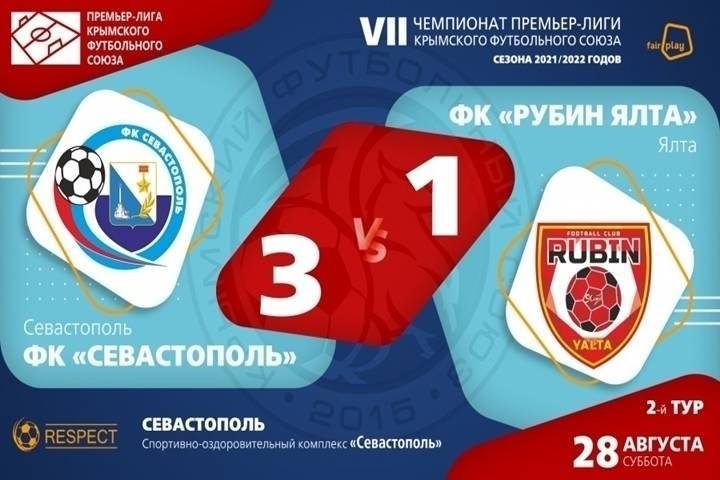 Футбол в Крыму: севастопольцы одержали вторую победу в чемпионате