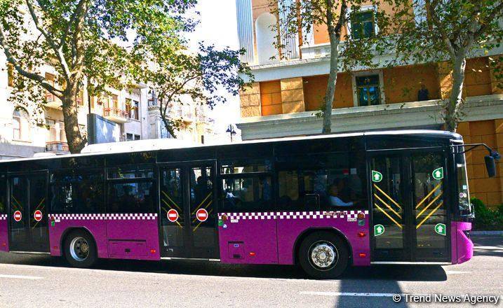 Временно изменена схема движения одного из бакинских автобусов