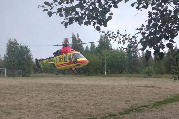 Вертолет санавиации доставил в Рязань трёхлетнего ребёнка с температурой