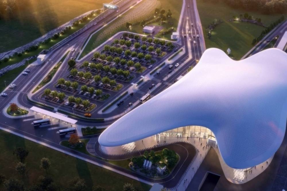 Около нового терминала аэропорта в Геленджике оборудуют ландшафтный парк