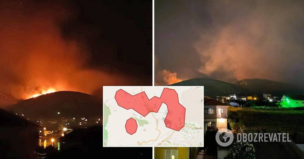 Лесные пожары в Хорватии – фото, видео и последние новости