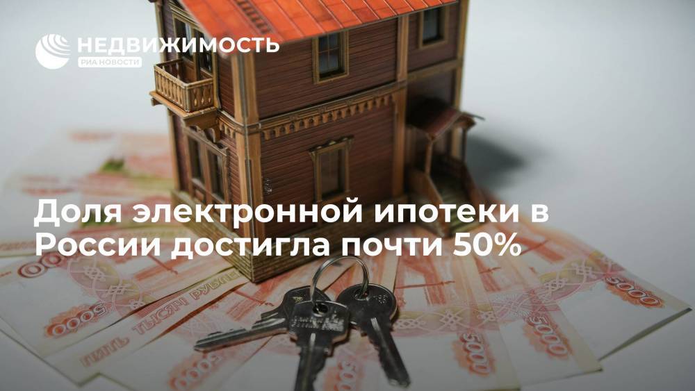 Доля электронной ипотеки в России достигла почти 50%