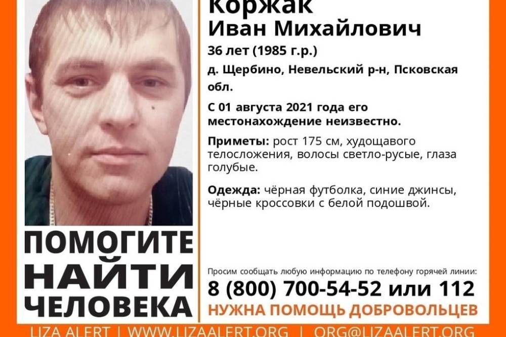 Пропавшего 36-летнего жителя Невельского района разыскивают родственники