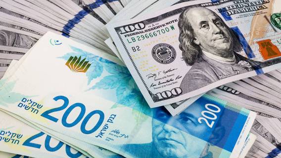 Курсы доллара и евро упали в Израиле до рекордно низкого уровня
