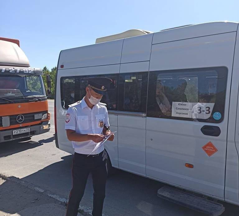 В Южно-Сахалинске поймали водителя пассажирского автобуса без прав