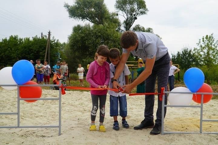 В Борисовском районе открыли две детские площадки