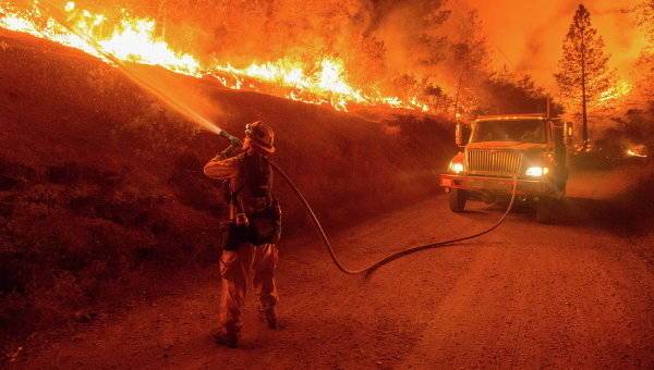 Природный пожар в Калифорнии охватил площадь более 110 тыс. гектаров