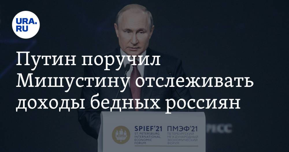 Путин поручил Мишустину отслеживать доходы бедных россиян
