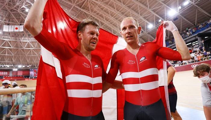 Дания — олимпийский чемпион по велотреку в мэдисоне