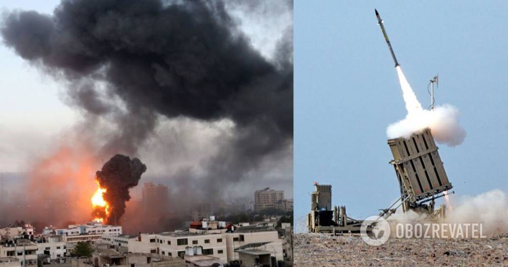 Израиль нанес удар по сектору Газа в ответ на атаки ХАМАС. Видео