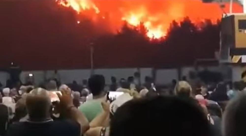 Люди наблюдают, как сгорают их дома: видео с места масштабных пожаров в Греции