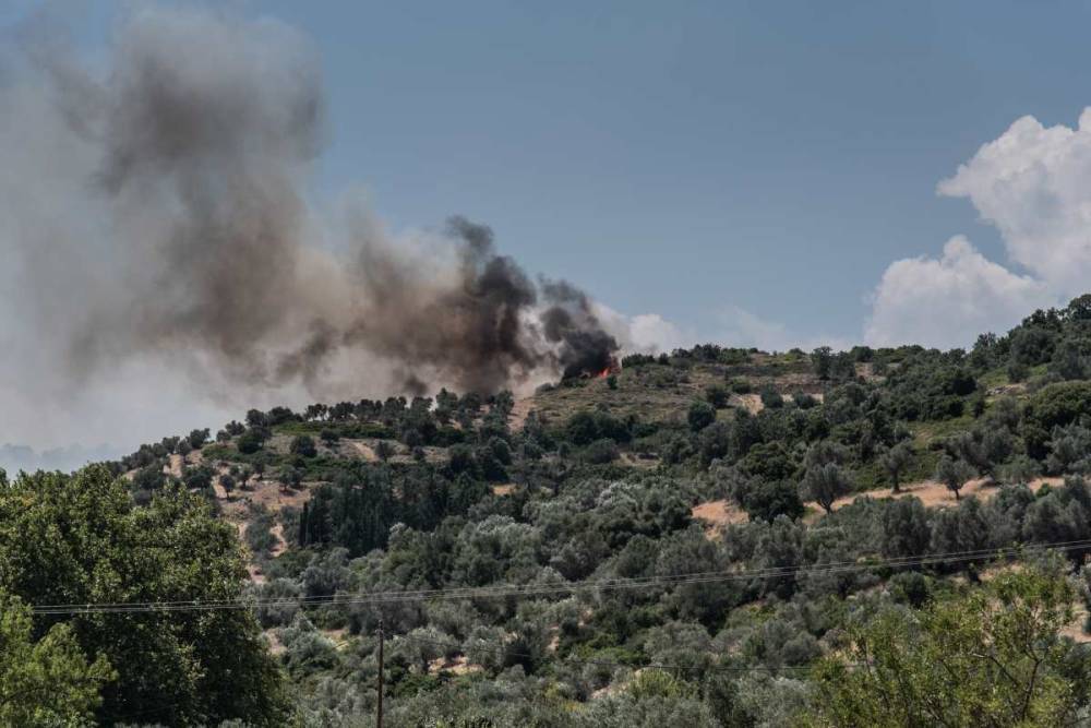 В Греции из-за пожаров эвакуировали тысячи туристов