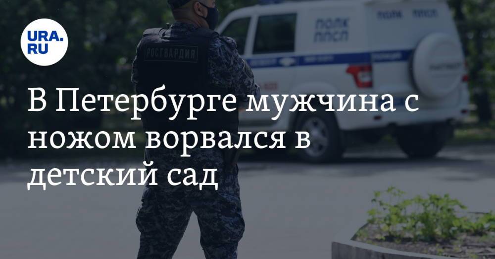 В Петербурге мужчина с ножом ворвался в детский сад. Видео