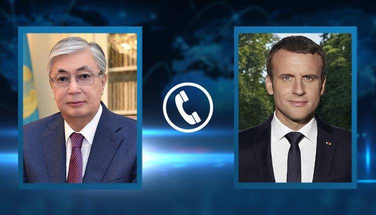Президент Казахстана провел телефонные переговоры с президентом Франции