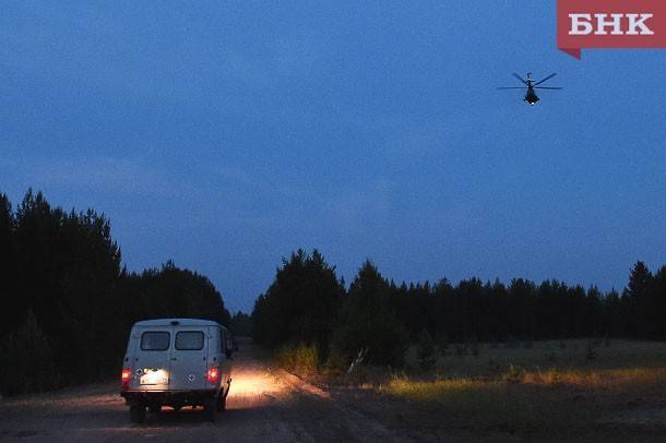 Печорца с пневмонией эвакуировали из леса с помощью вертолета