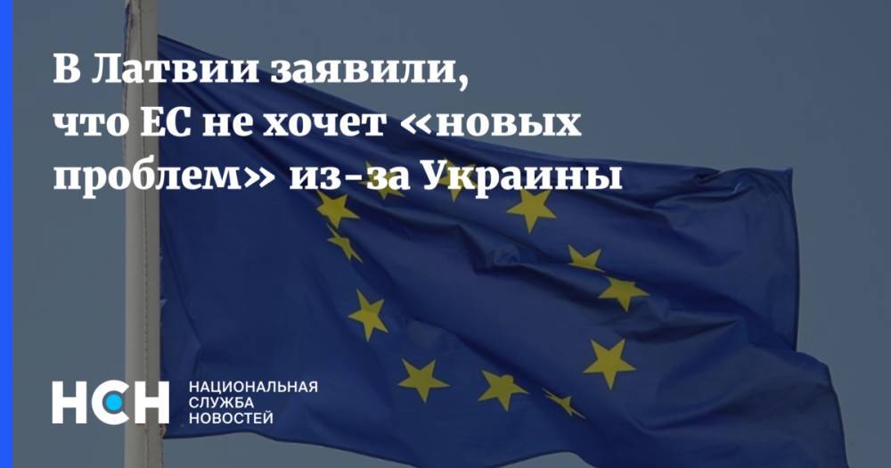 В Латвии заявили, что ЕС не хочет «новых проблем» из-за Украины