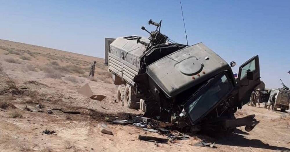 В Сирии от взрыва взлетел на воздух российский военный автомобиль: погиб подполковник