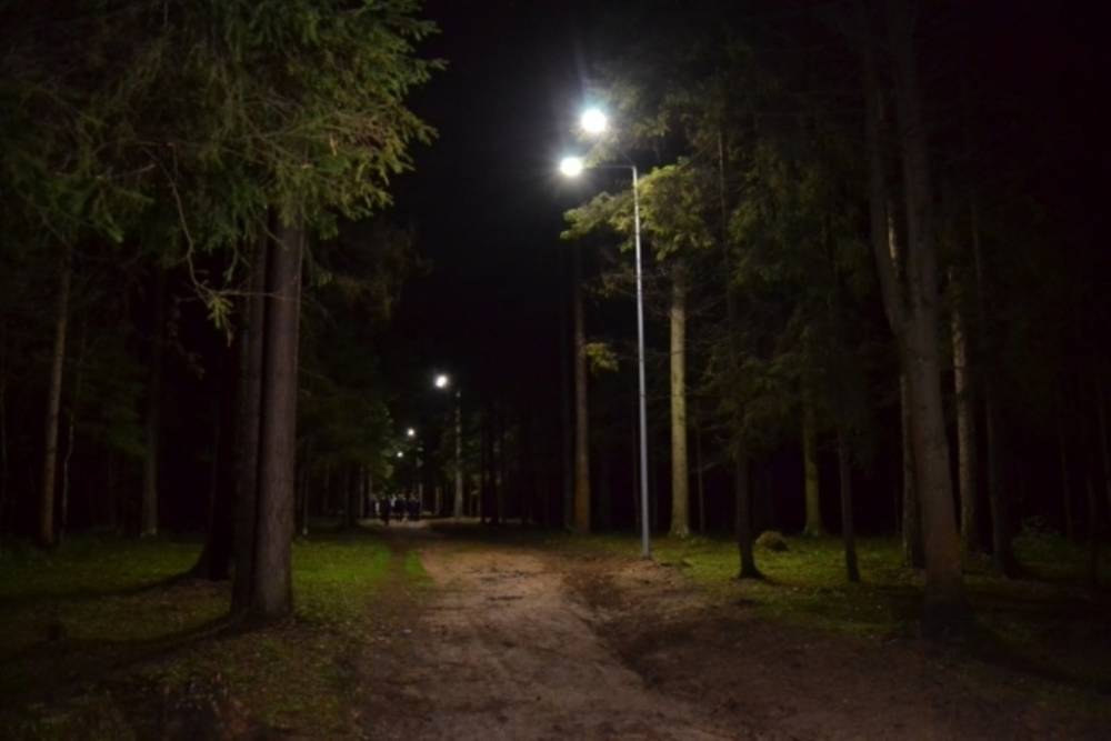 В парке Харинка установили новые светильники