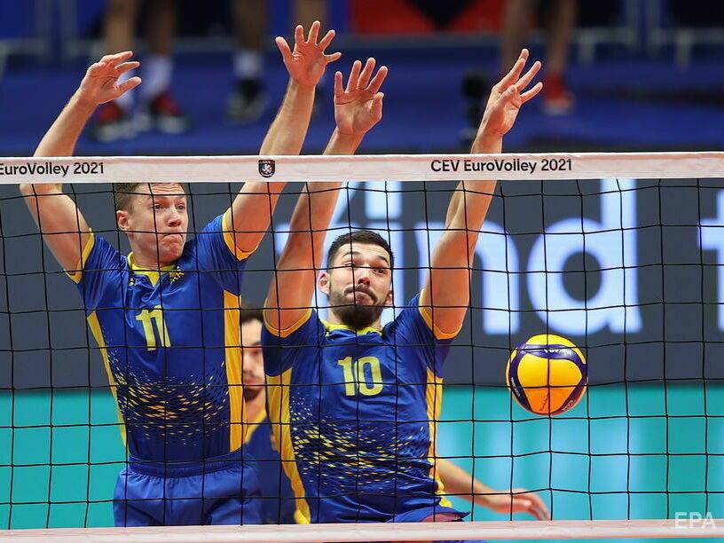 Волейболисты сборной Украины уступили россиянам в 1/8 финала чемпионата Европы