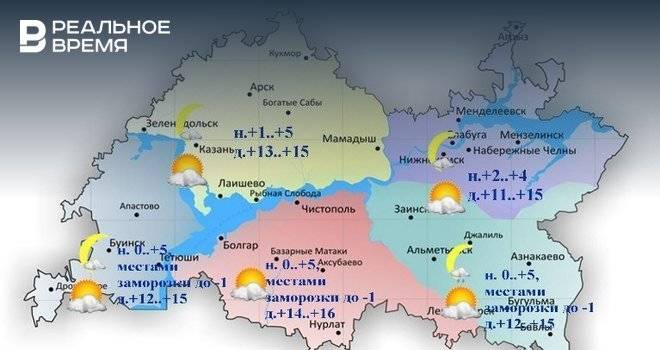 Сегодня в Татарстане потеплеет до +18 градусов