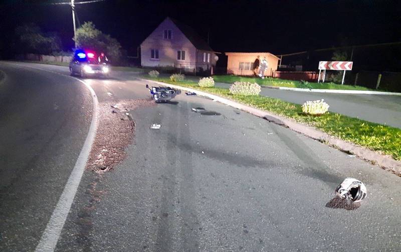 В Зельвенском районе разбился 31-летний мотоциклист-бесправник