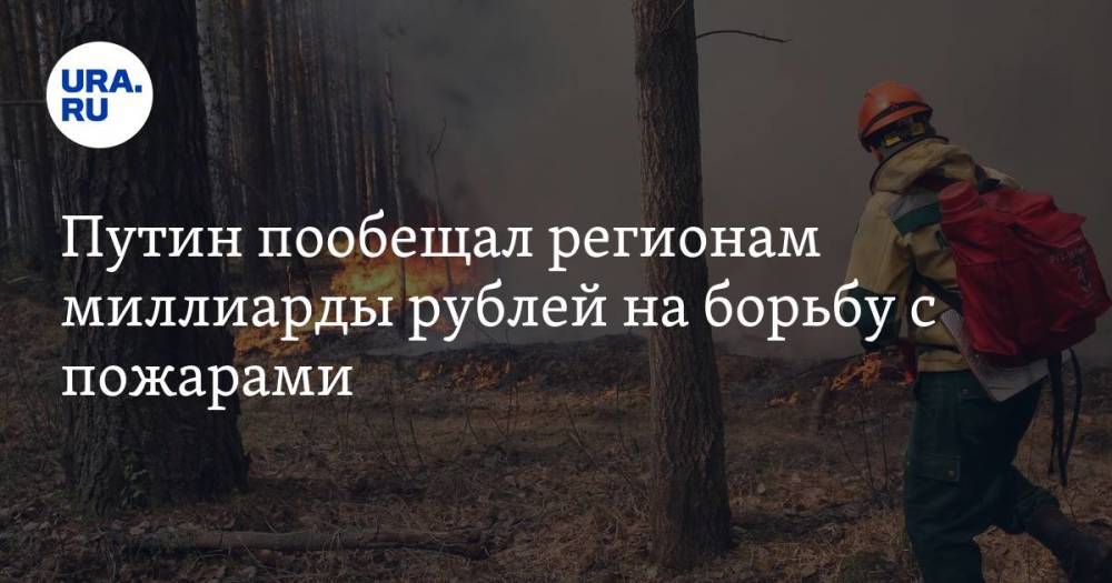 Путин пообещал регионам миллиарды рублей на борьбу с пожарами