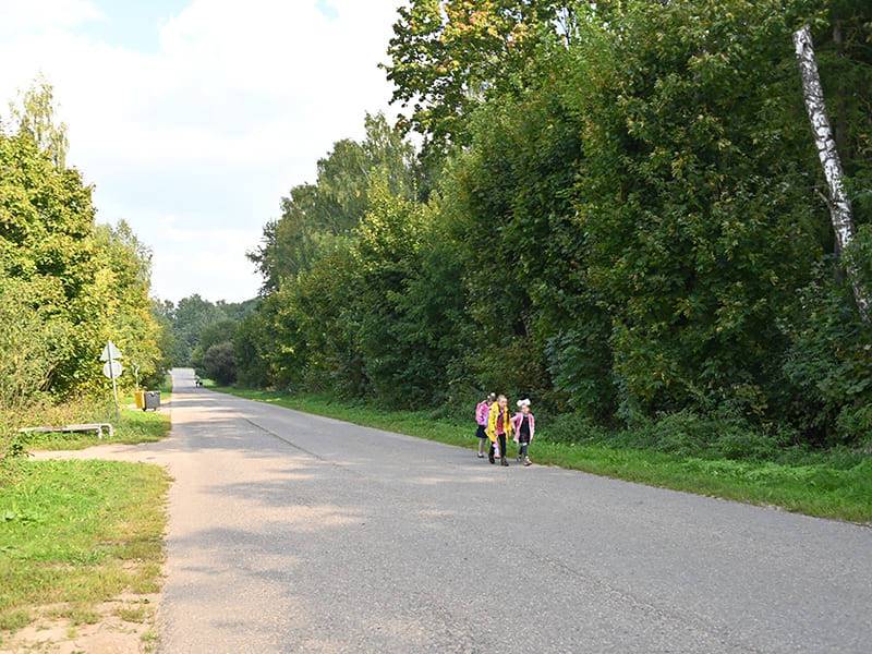 Дети из села Смоленского района вынуждены ходить в школу по проезжей части