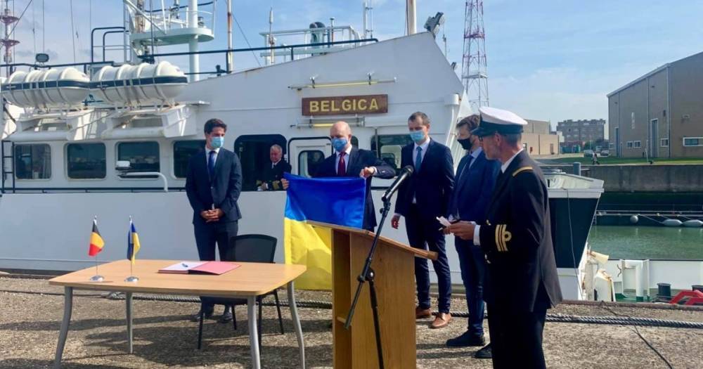 Для исследования Черного и Азовского морей: Бельгия передала Украине судно "Бельгика" (фото)