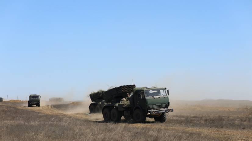 Артиллеристы ЧФ проводят учения в Крыму