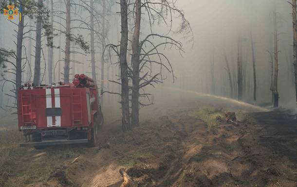 Лесной пожар на Луганщине тушили три дня