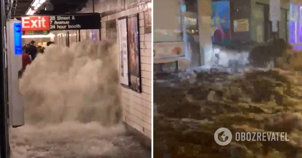 Потоп в Нью-Йорке после ливня – фото, видео и последние новости
