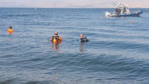 Мужчина утонул в Кинерете: его поиски длились несколько часов