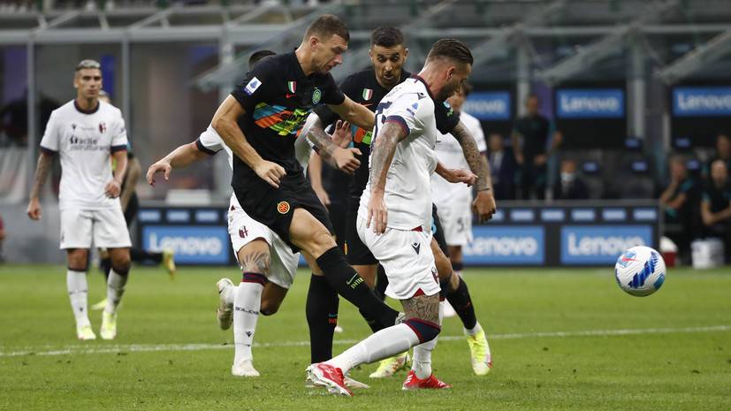 Дубль Джеко помог «Интеру» разгромить «Болонью» в матче Серии А