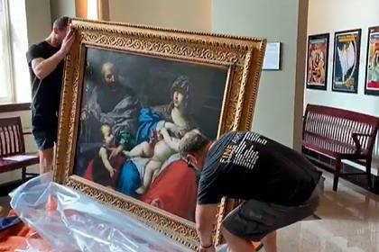 Давно утерянную картину известного художника нашли в церкви