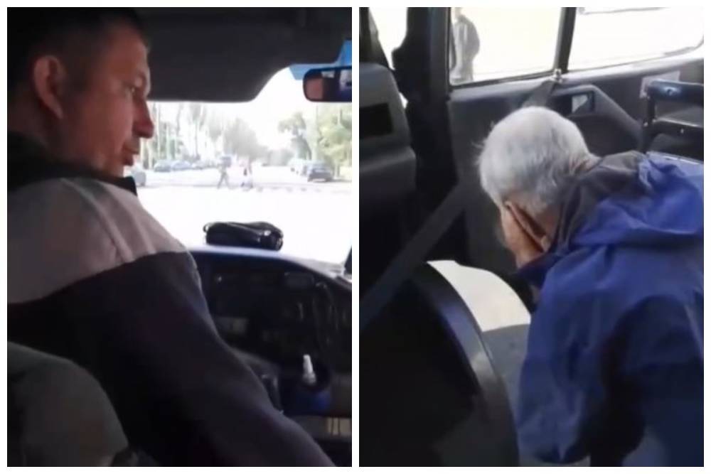 Водитель маршрутки ударил пенсионера дверью по голове, видео: как его наказали