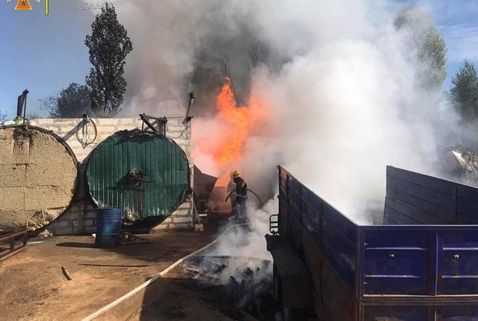 В Житомире на предприятии взорвались бочки с топливом, есть пострадавшие