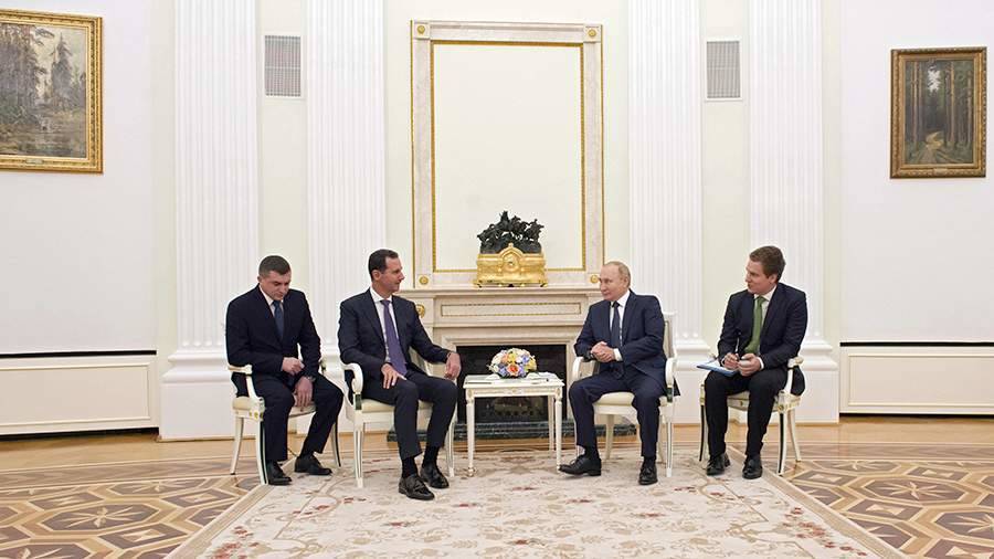 В Кремле рассказали о встрече Путина и Асада
