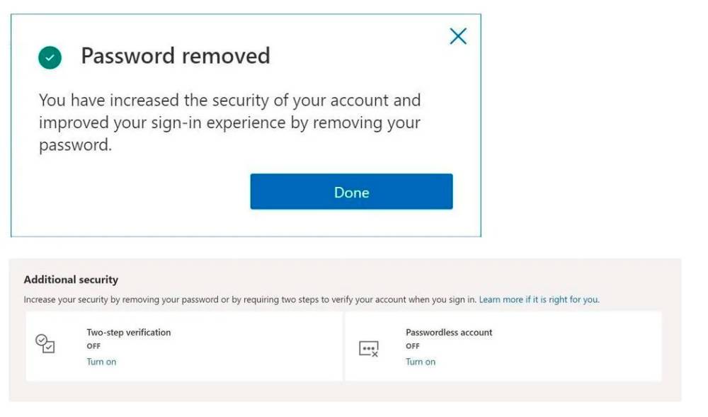 Microsoft объявила о том, что её аккаунты полностью перестали нуждаться в таком «атавизме», как пароль