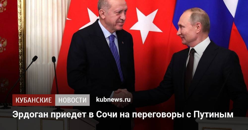 Эрдоган приедет в Сочи на переговоры с Путиным