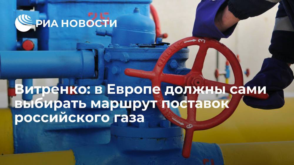Глава "Нафтогаза": компании в Европе должны сами выбирать маршрут поставок газа из России