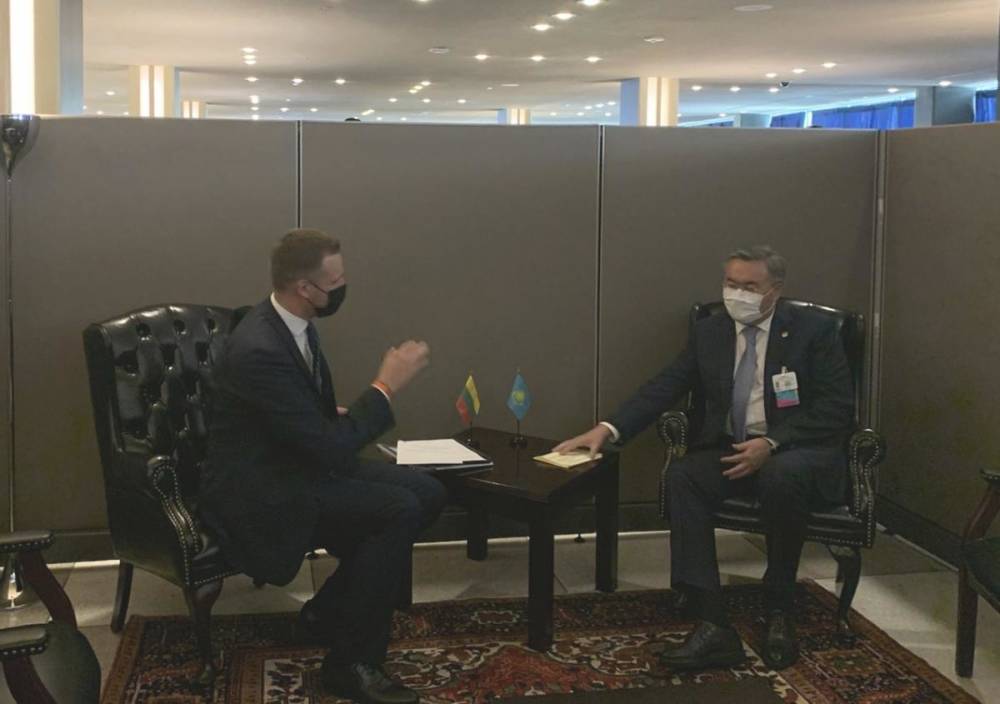 Министр иностранных дел Литвы и Казахстана обсудили ситуацию в регионе