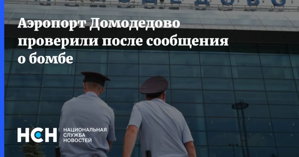 Аэропорт Домодедово проверили после сообщения о бомбе