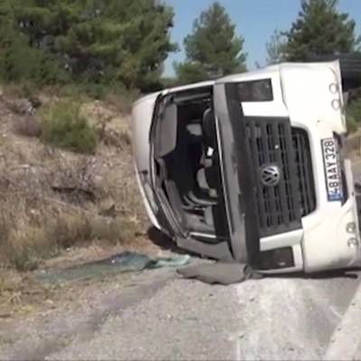 Россиян в туристическом автобусе, попавшем в ДТП на юго-западе Турции не было