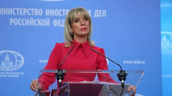 Захарова ответила на заявления Украины о “российском следе” в истории с Шефиром