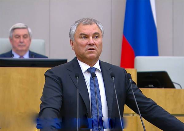 Володин призвал российскую делегацию не участвовать в заседании ПАСЕ