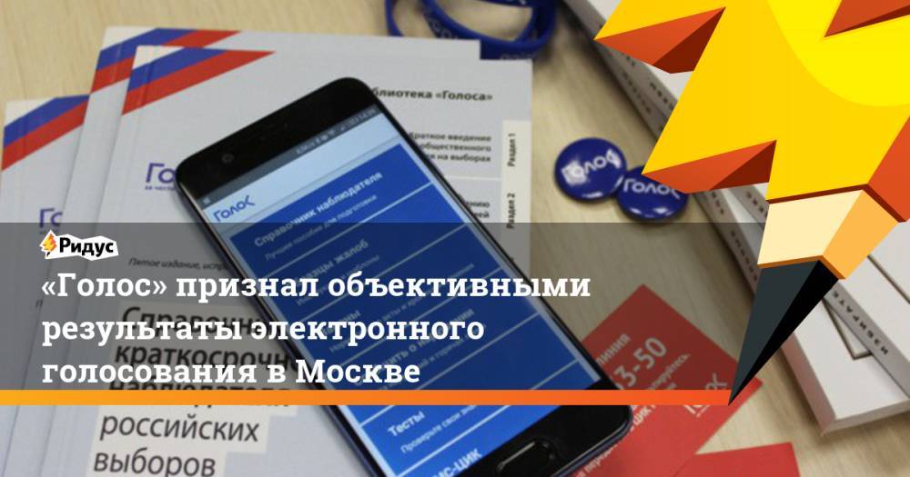 «Голос» признал объективными результаты электронного голосования вМоскве